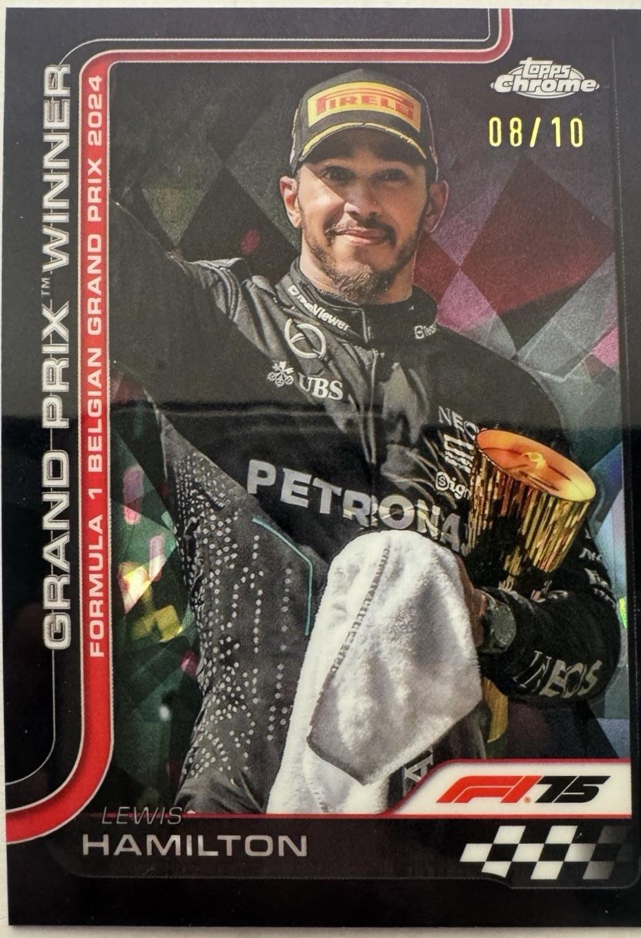 Lewis Hamilton [Black Refractor] #106