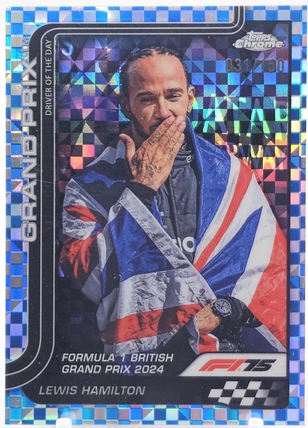 Lewis Hamilton [Blue Checker Flag Refractor] #133