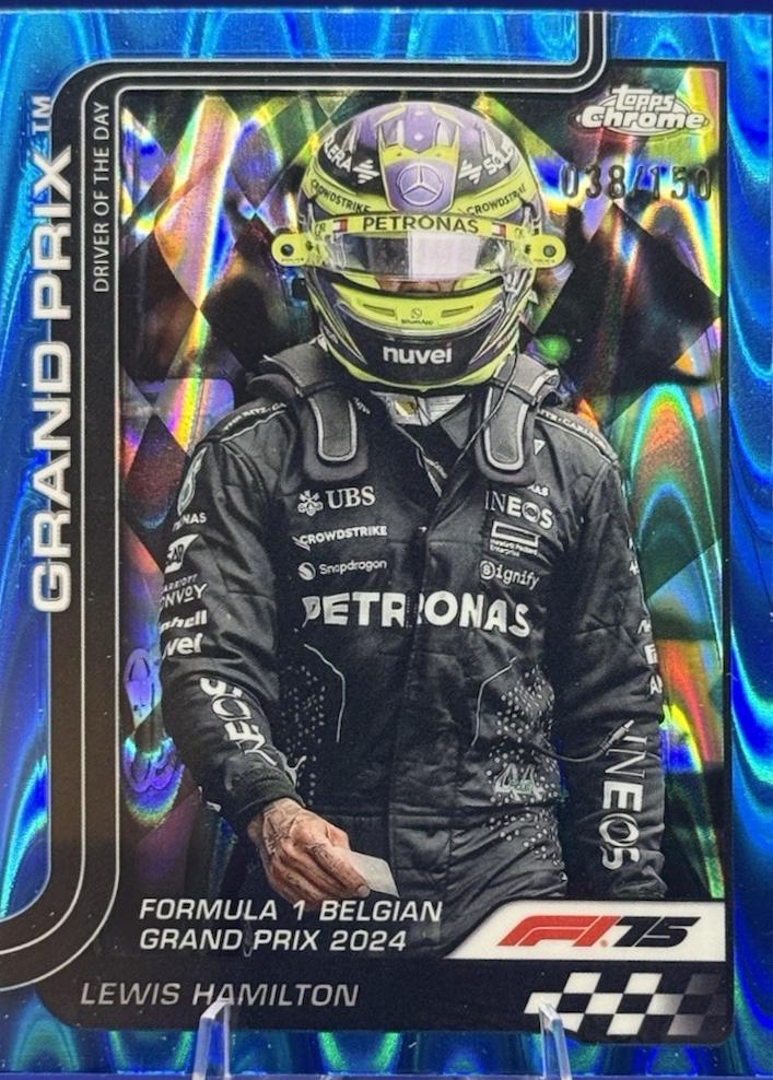 Lewis Hamilton [Blue RayWave Refractor] #135