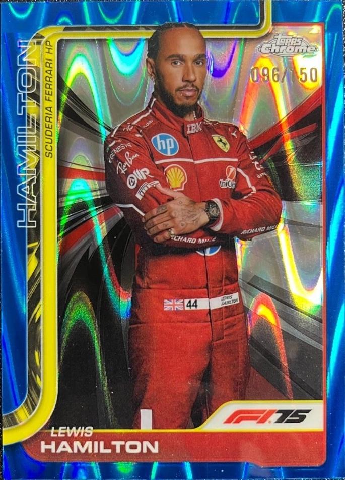 Lewis Hamilton [Blue RayWave Refractor] #4