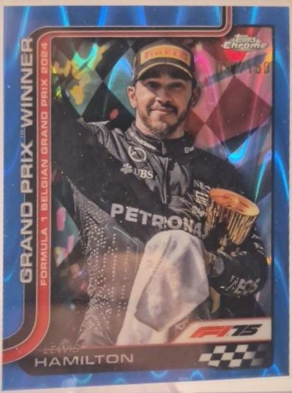 Lewis Hamilton [Blue Refractor] #106