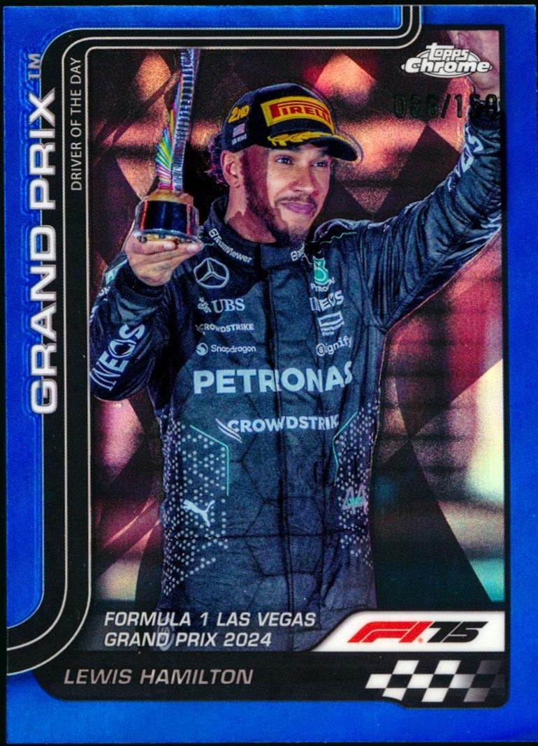 Lewis Hamilton [Blue Refractor] #143