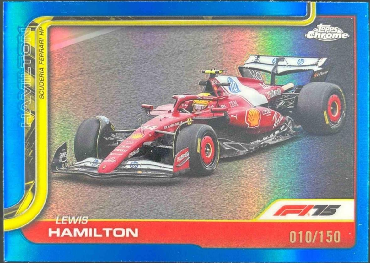 Lewis Hamilton [Blue Refractor] #76