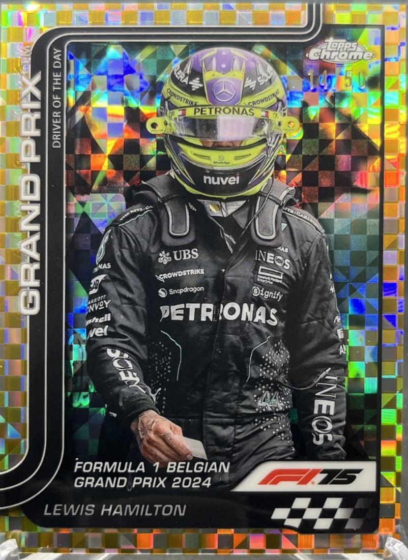 Lewis Hamilton [Gold Checker Flag Refractor] #135