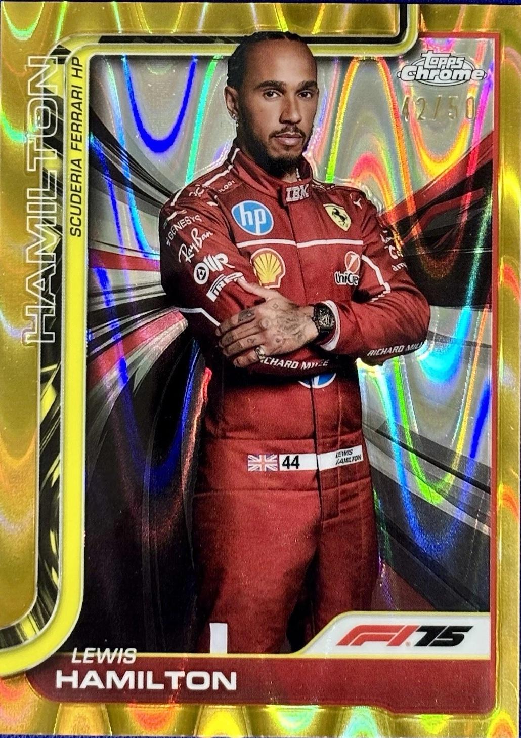 Lewis Hamilton [Gold RayWave Refractor] #4
