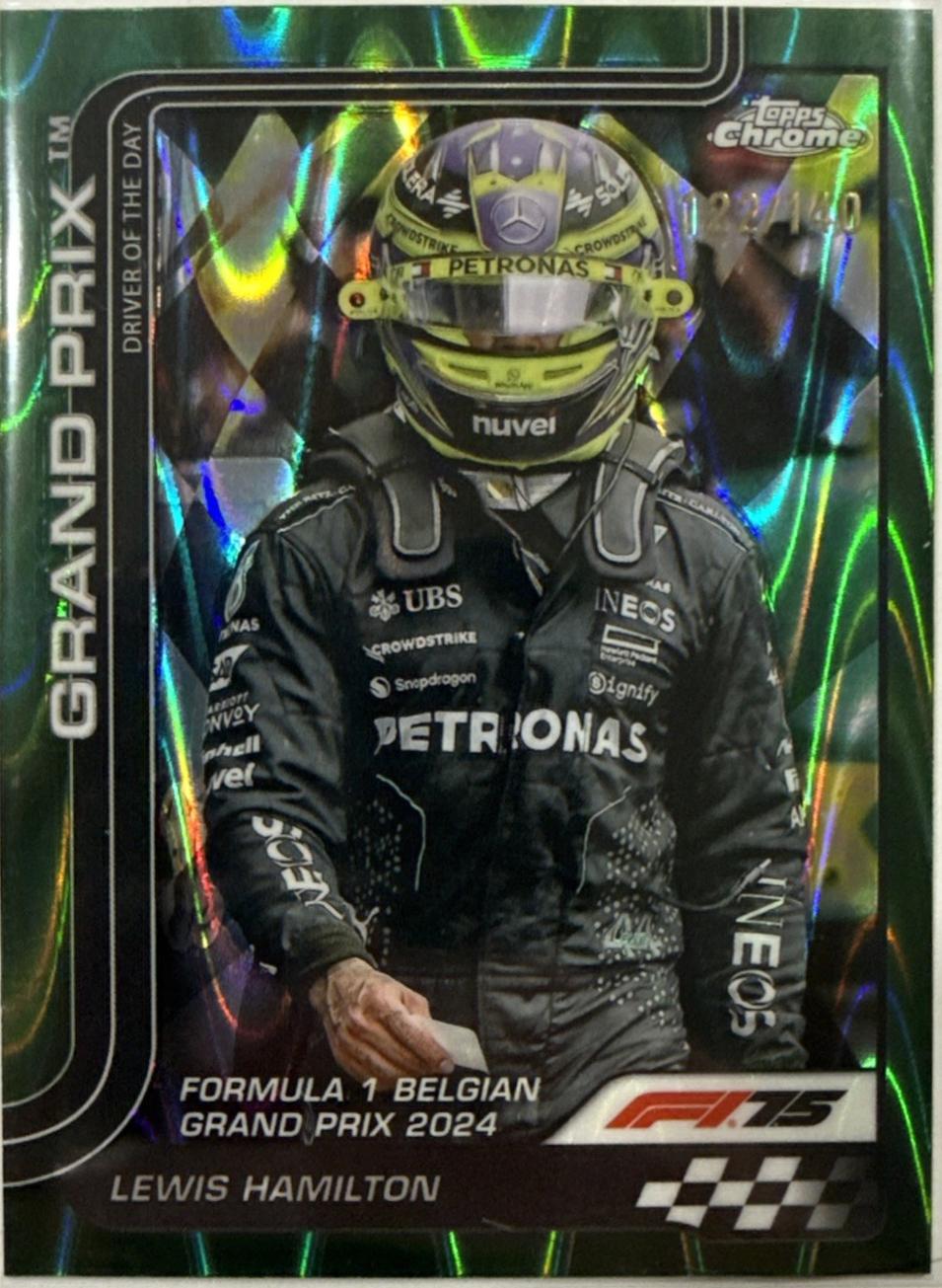 Lewis Hamilton [Green RayWave Refractor] #135