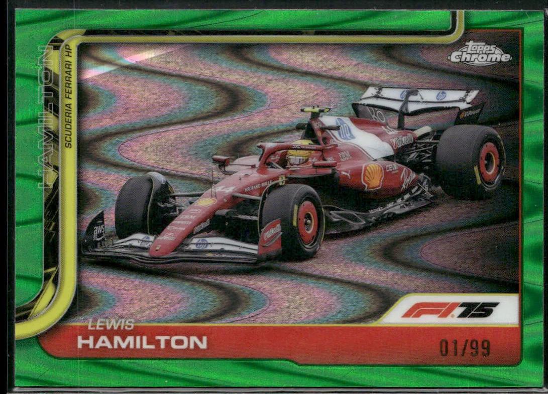 Lewis Hamilton [Green RayWave Refractor] #76