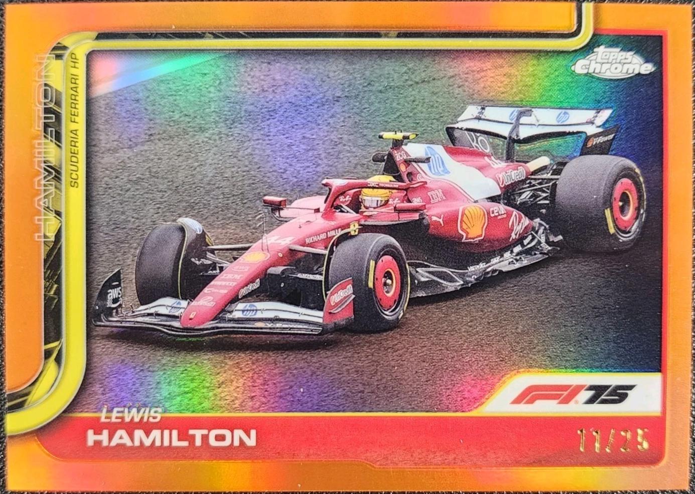 Lewis Hamilton [Orange Refractor] #76