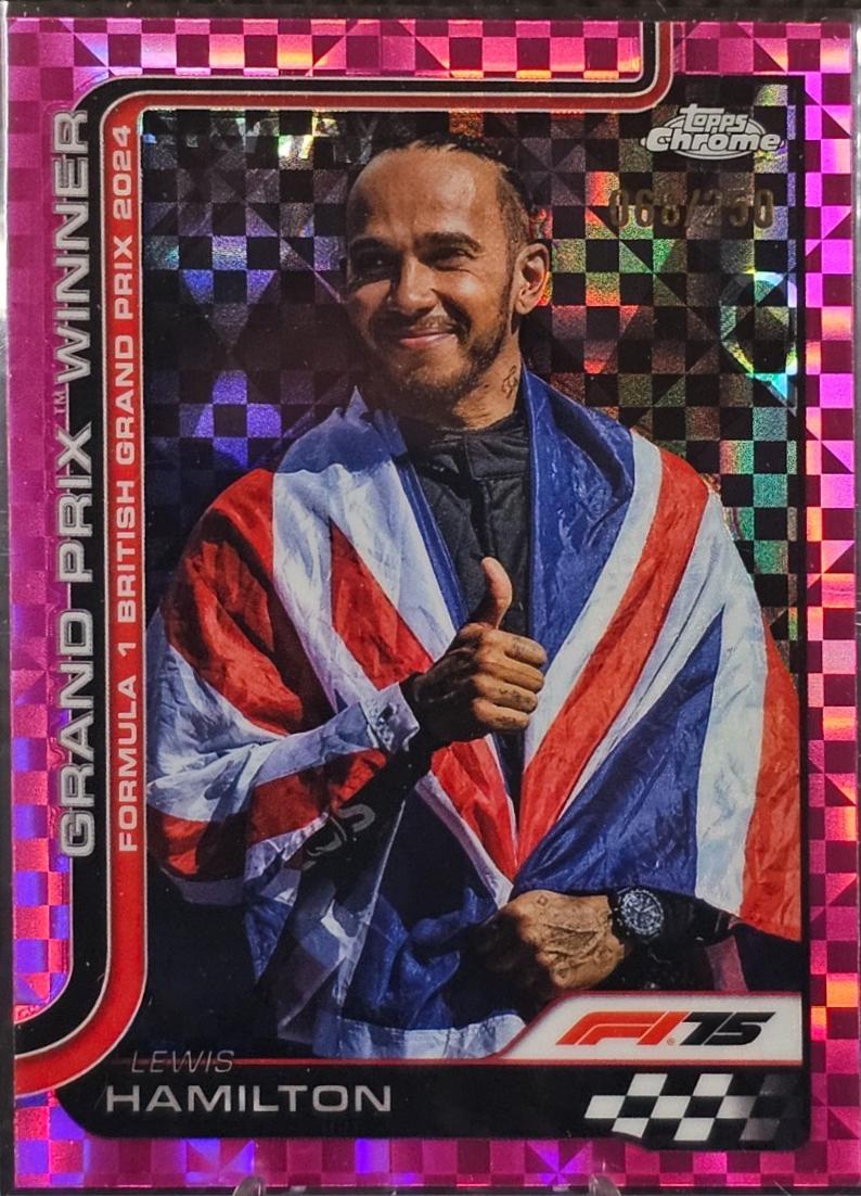 Lewis Hamilton [Pink Checker Flag Refractor] #104