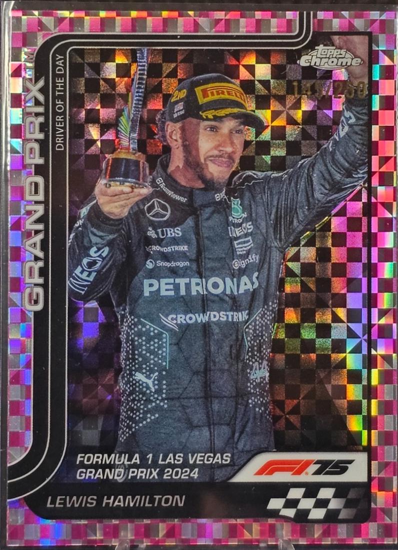 Lewis Hamilton [Pink Checker Flag Refractor] #143