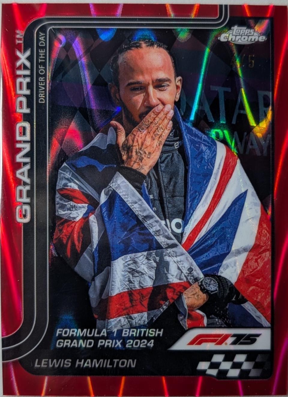 Lewis Hamilton [Red RayWave Refractor] #133