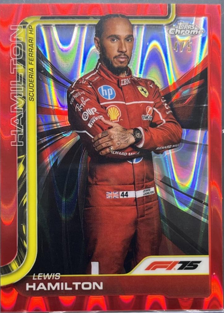 Lewis Hamilton [Red RayWave Refractor] #4