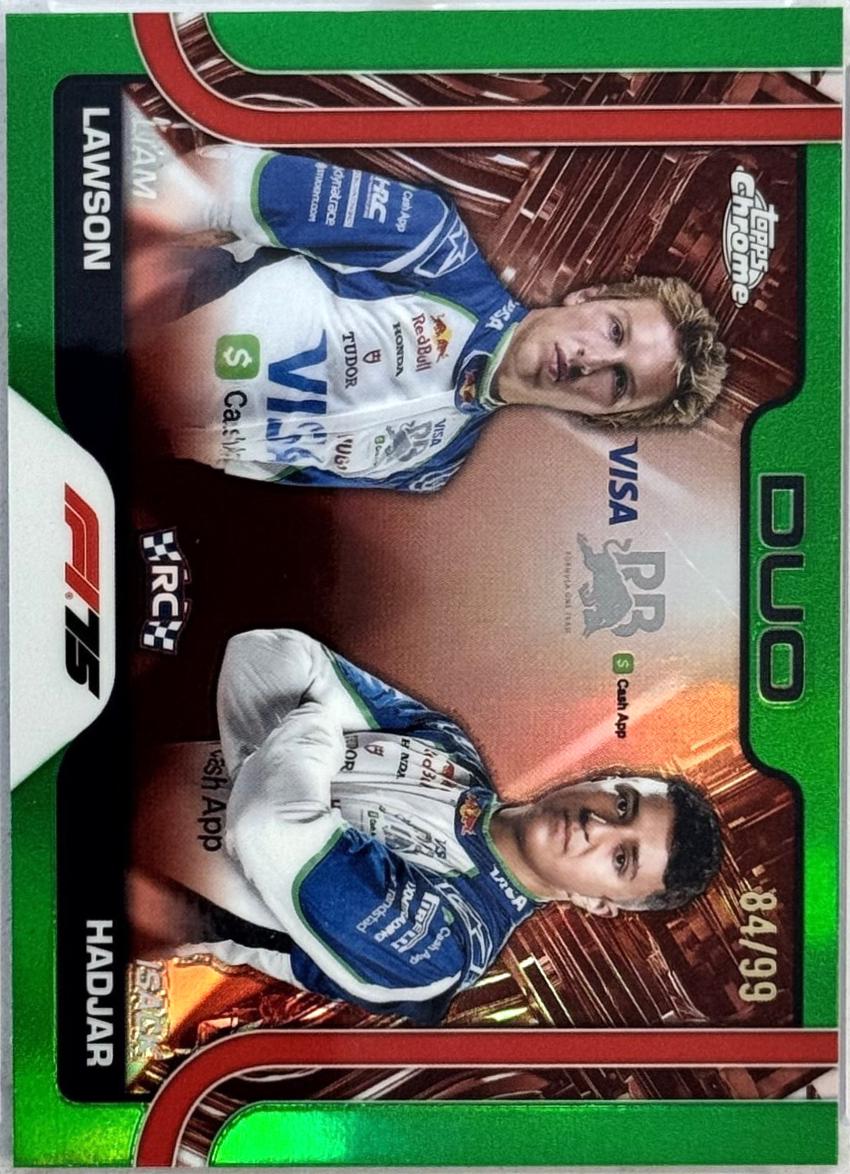 Liam Lawson / Isack Hadjar [Green Refractor] #169