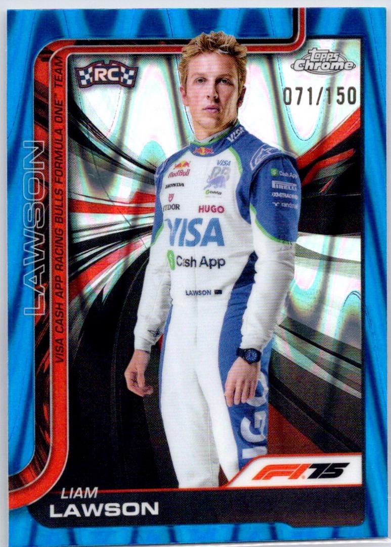 Liam Lawson [Blue RayWave Refractor] #11