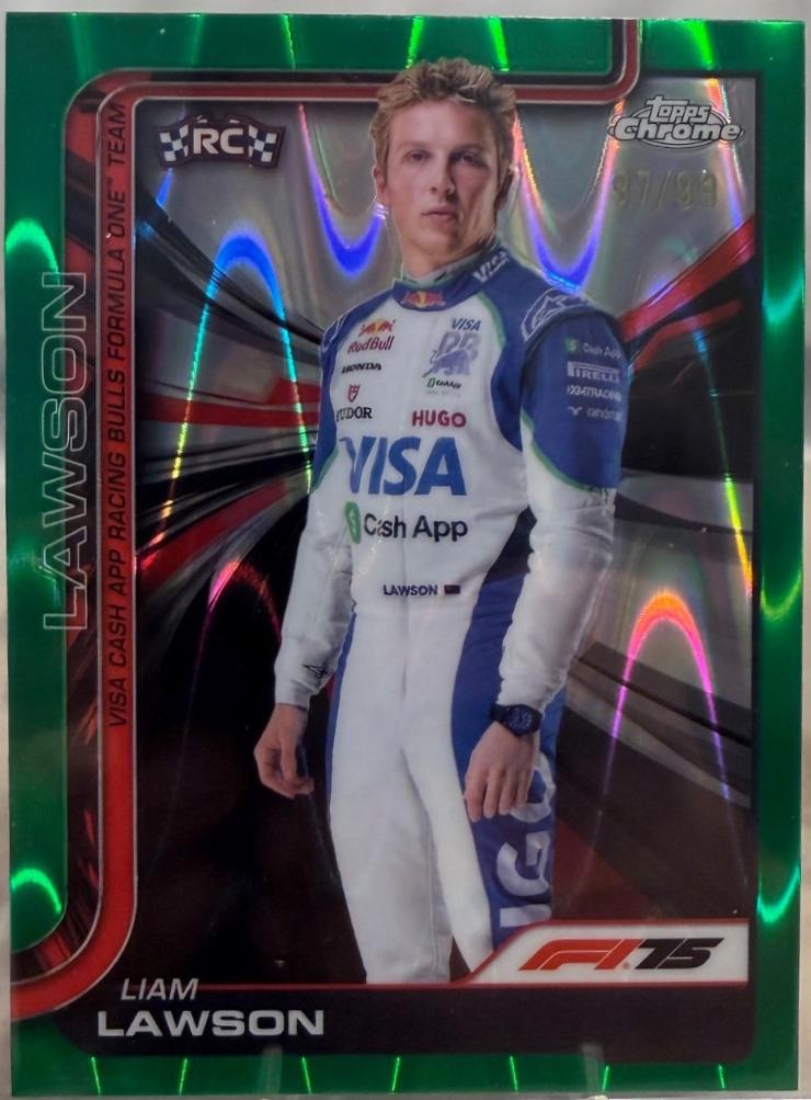 Liam Lawson [Green RayWave Refractor] #11