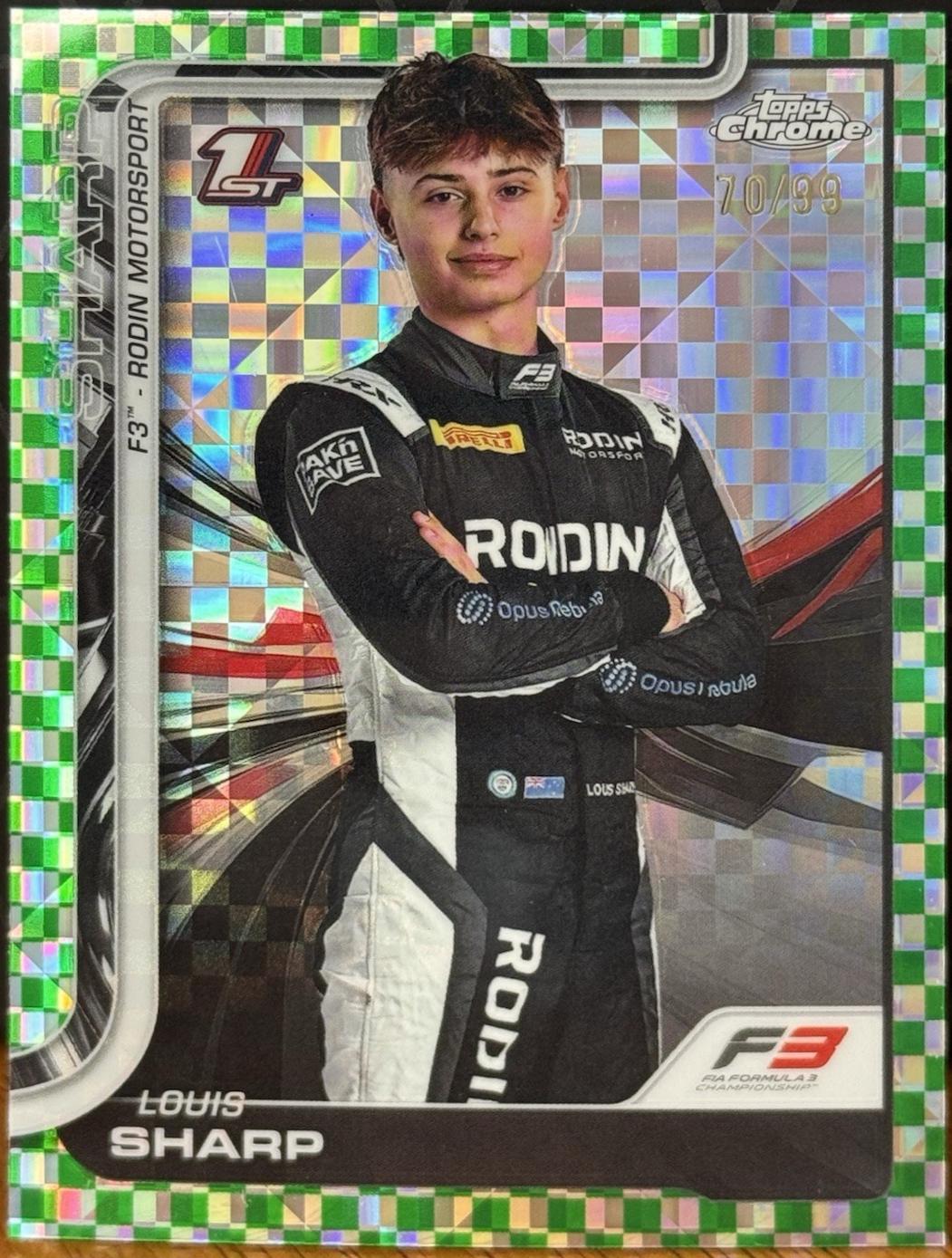 Louis Sharp [Green Checker Flag Refractor] #68