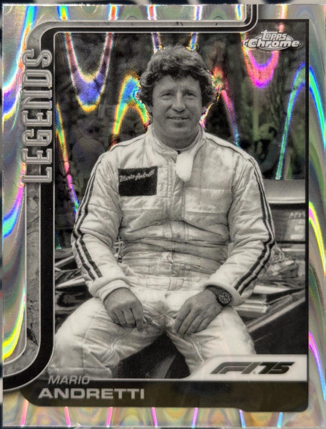 Mario Andretti [Orange RayWave Refractor] #161