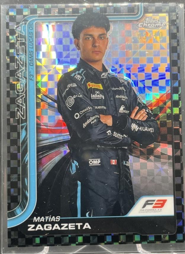 Matias Zagazeta [Black Checker Flag Refractor] #70