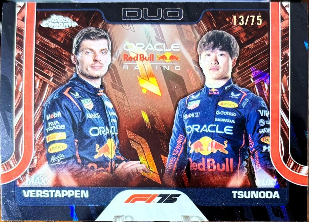 Max Verstappen / Yuki Tsunoda [75th Anniversary Refractor] #164