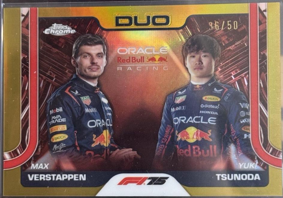 Max Verstappen / Yuki Tsunoda [Gold Refractor] #164