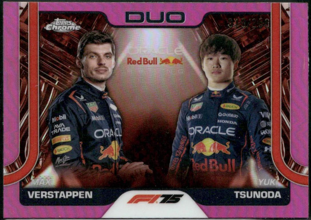 Max Verstappen / Yuki Tsunoda [Pink Refractor] #164