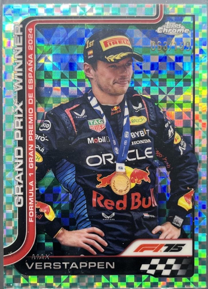 Max Verstappen [Aqua Checker Flag Refractor] #102