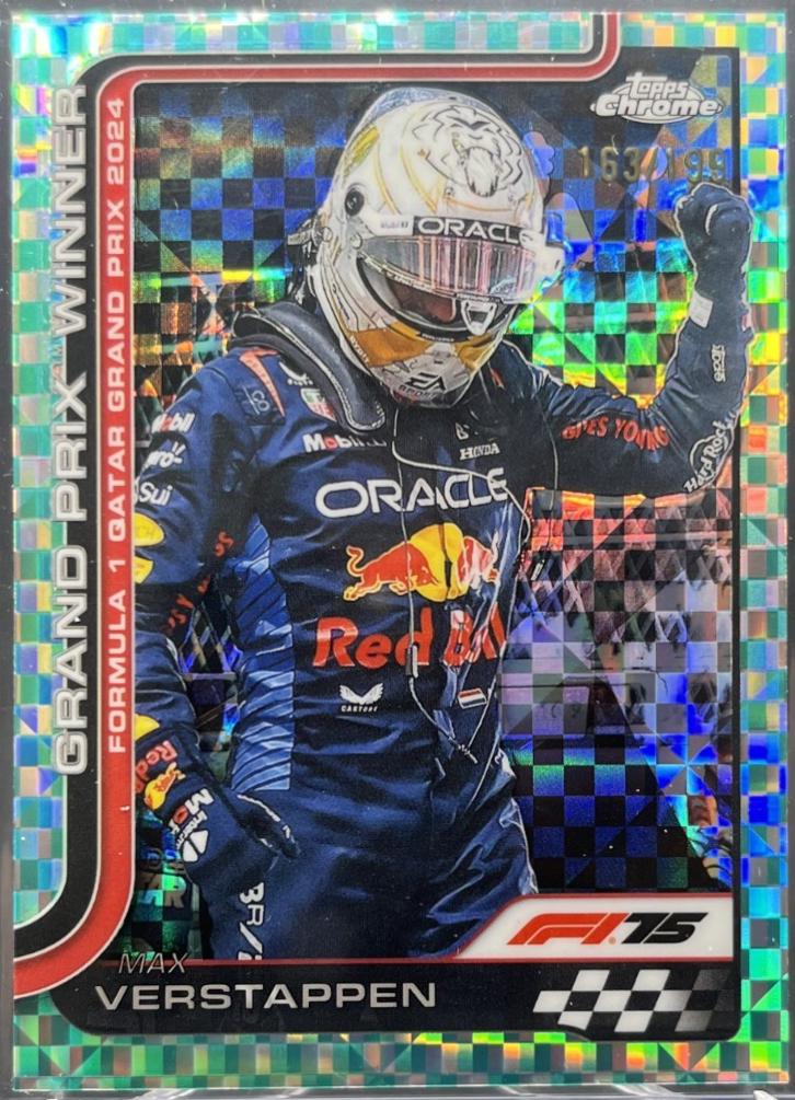 Max Verstappen [Aqua Checker Flag Refractor] #115
