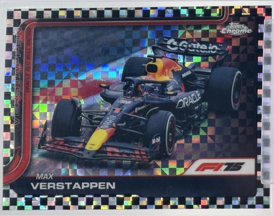 Max Verstappen [Black Checker Flag Refractor] #73