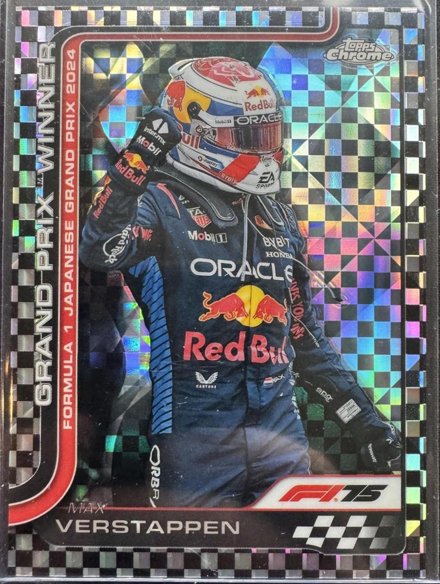Max Verstappen [Black Checker Flag Refractor] #96