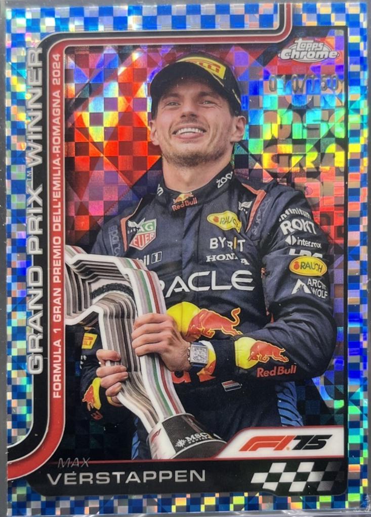 Max Verstappen [Blue Checker Flag Refractor] #99