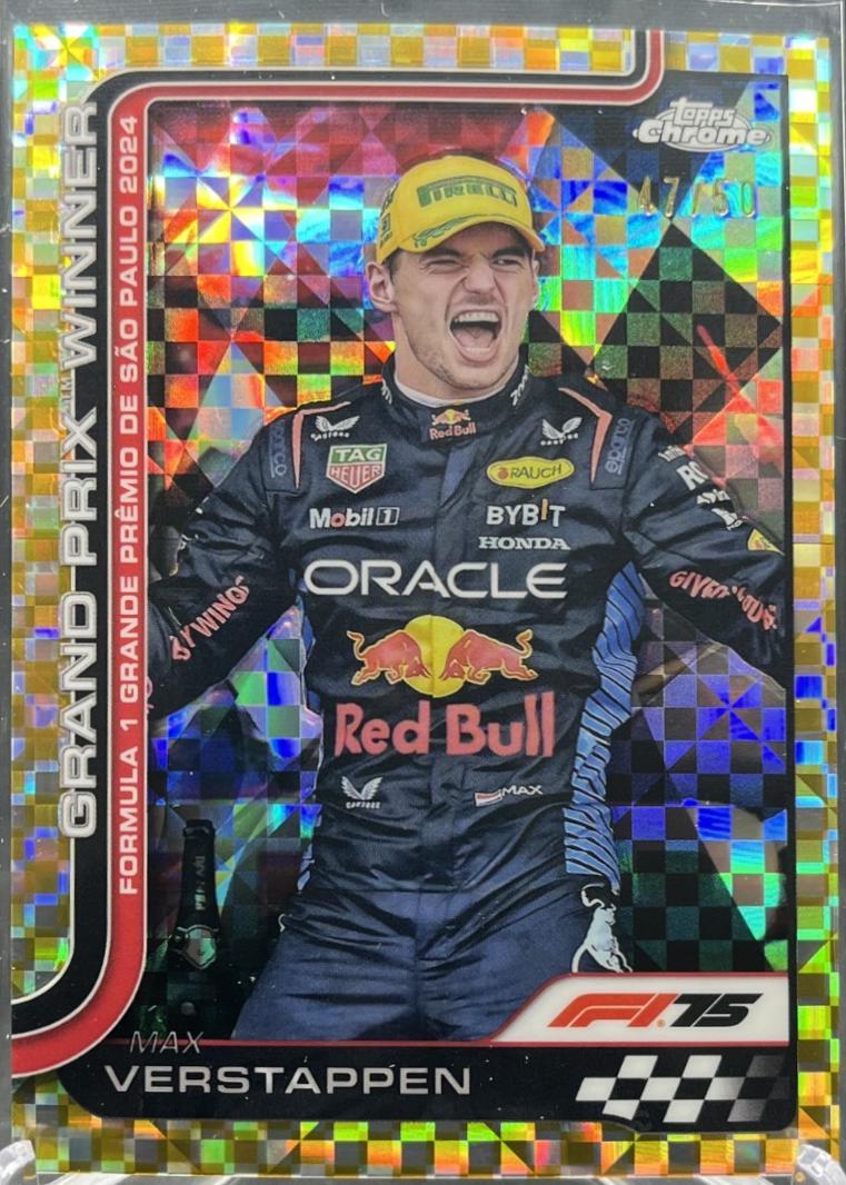 Max Verstappen [Gold Checker Flag Refractor] #113