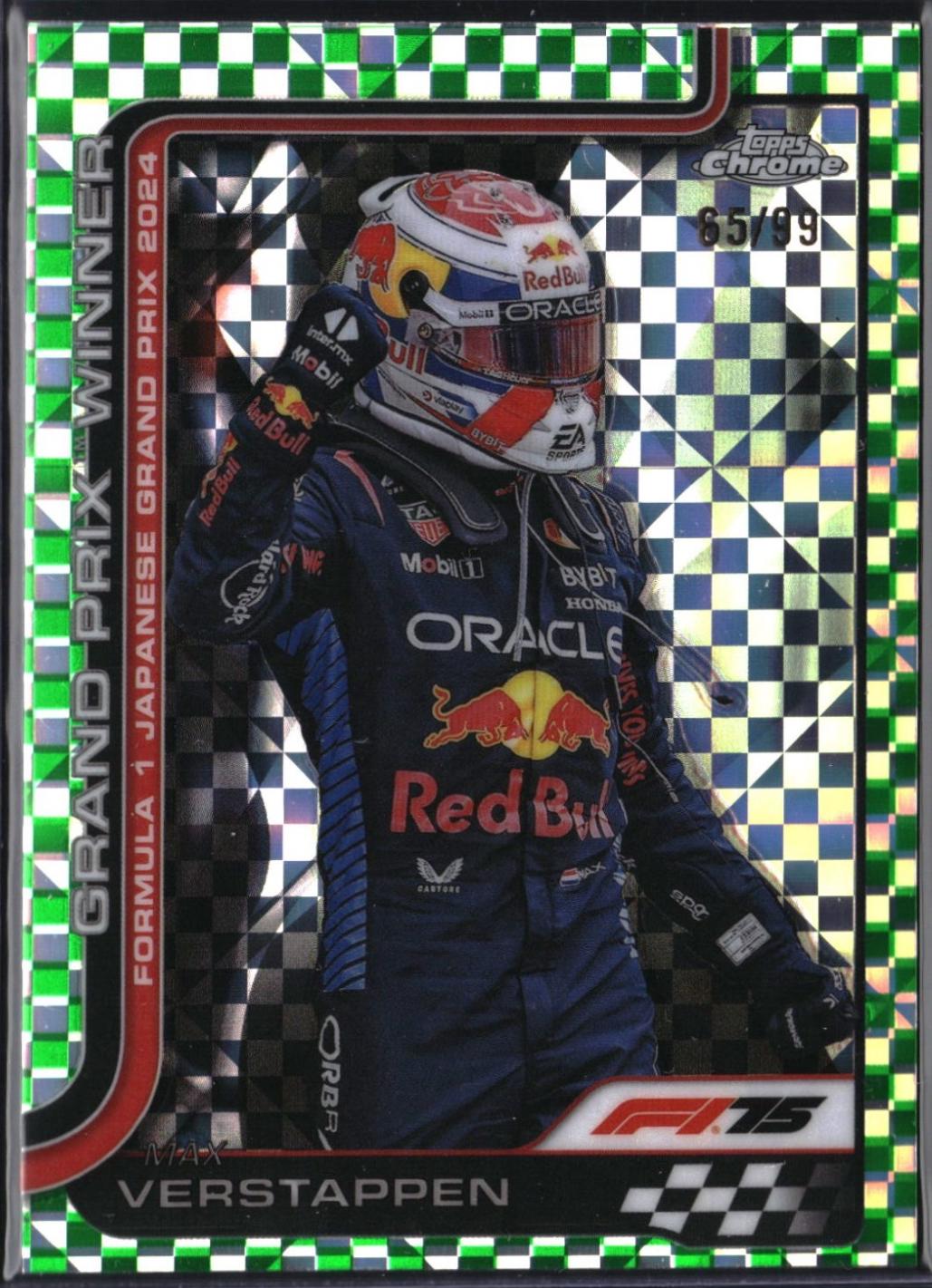 Max Verstappen [Green Checker Flag Refractor] #96