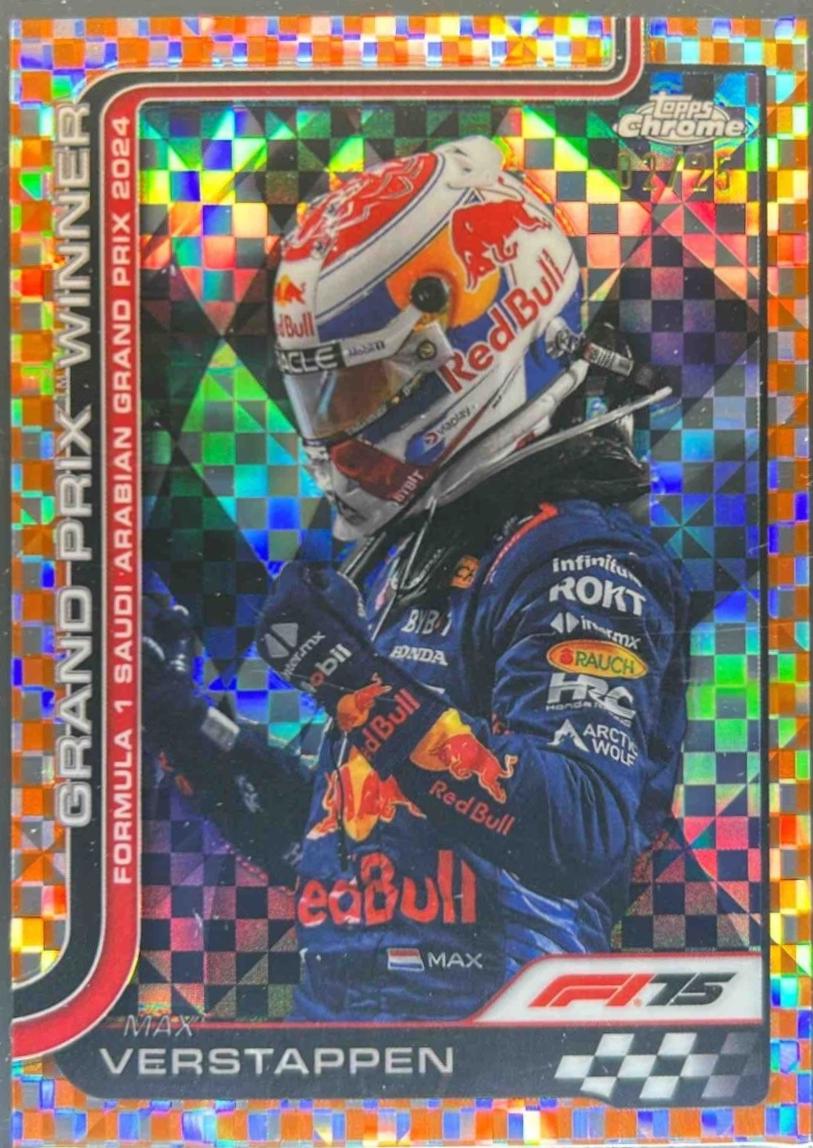Max Verstappen [Orange Checker Flag Refractor] #1