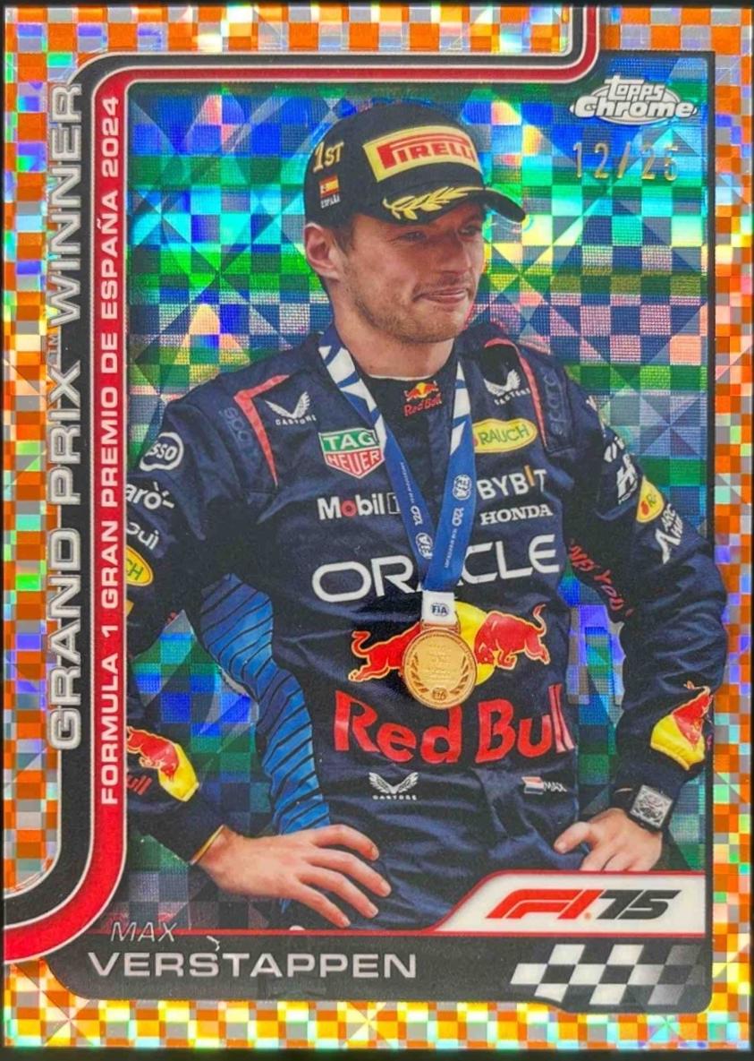 Max Verstappen [Orange Checker Flag Refractor] #102