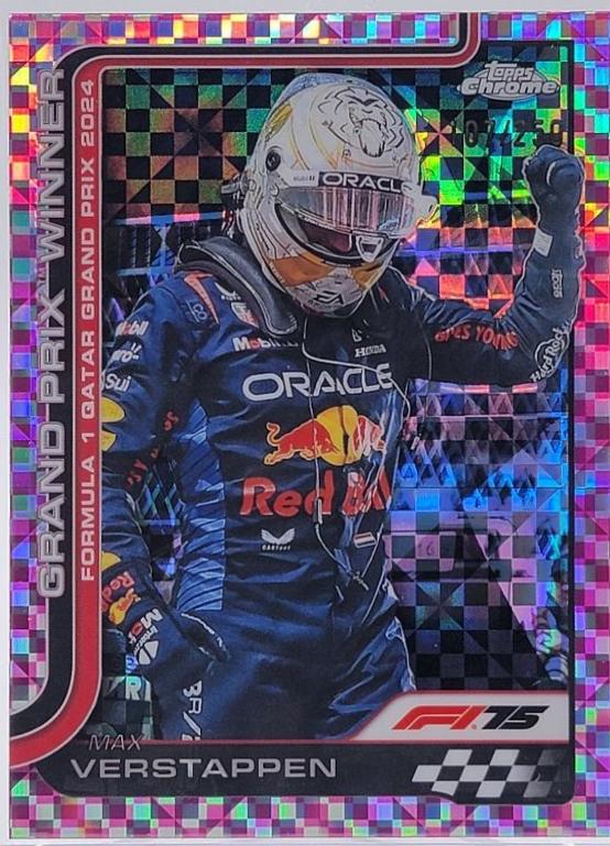 Max Verstappen [Pink Checker Flag Refractor] #115