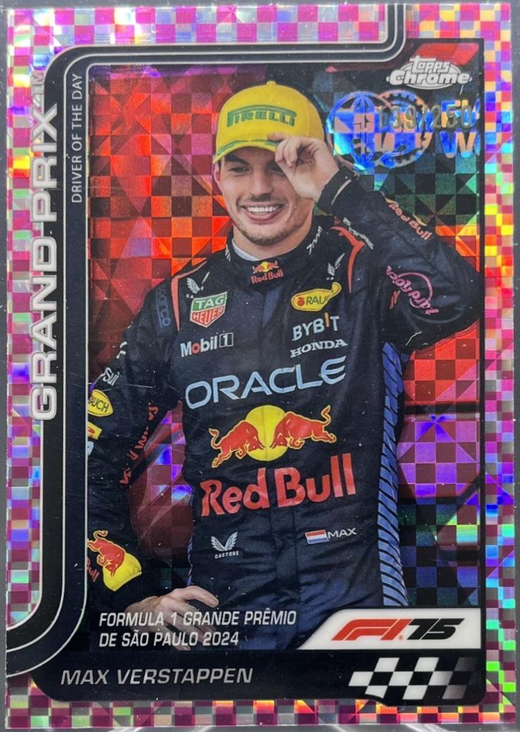 Max Verstappen [Pink Checker Flag Refractor] #142