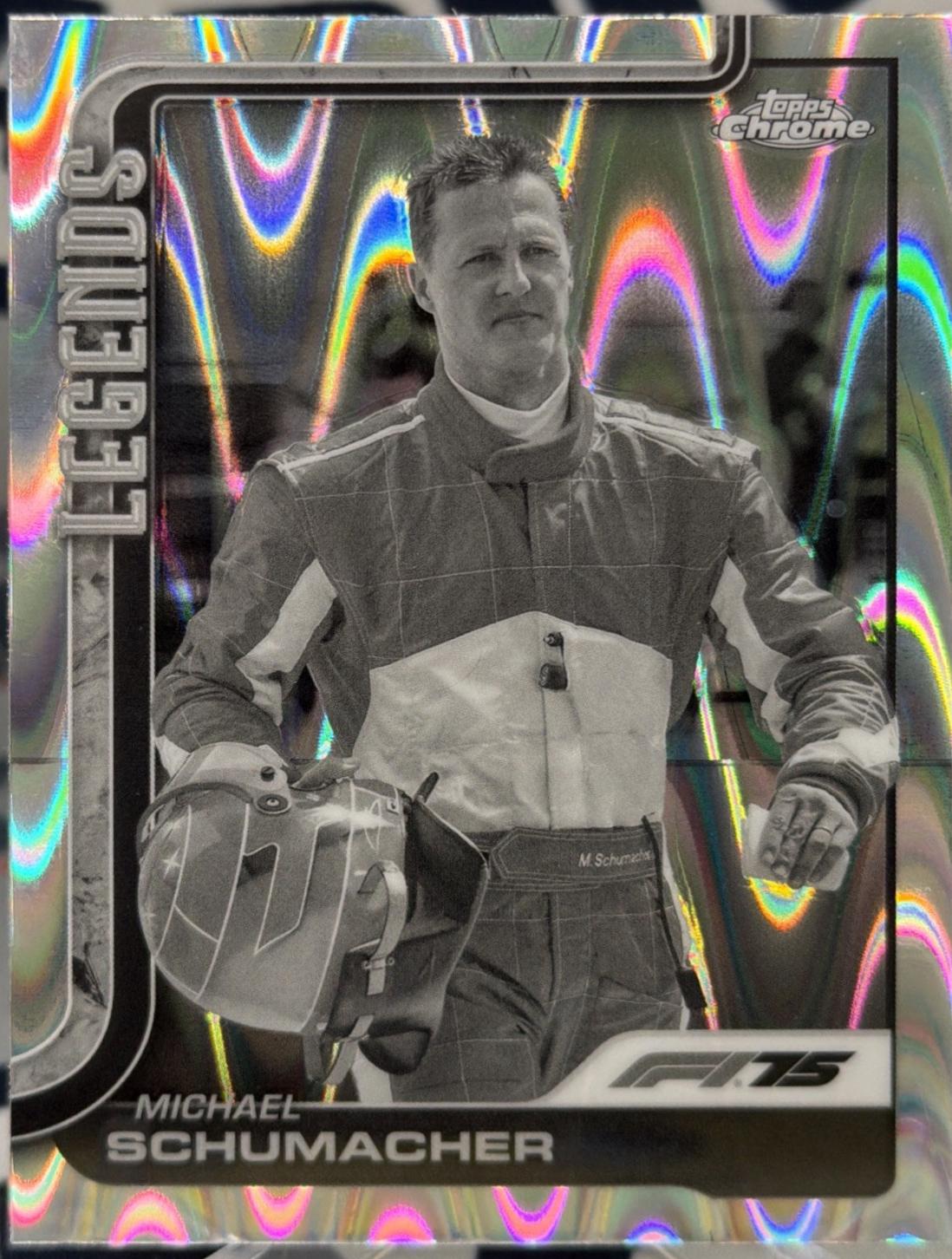 Michael Schumacher [Orange RayWave Refractor] #158