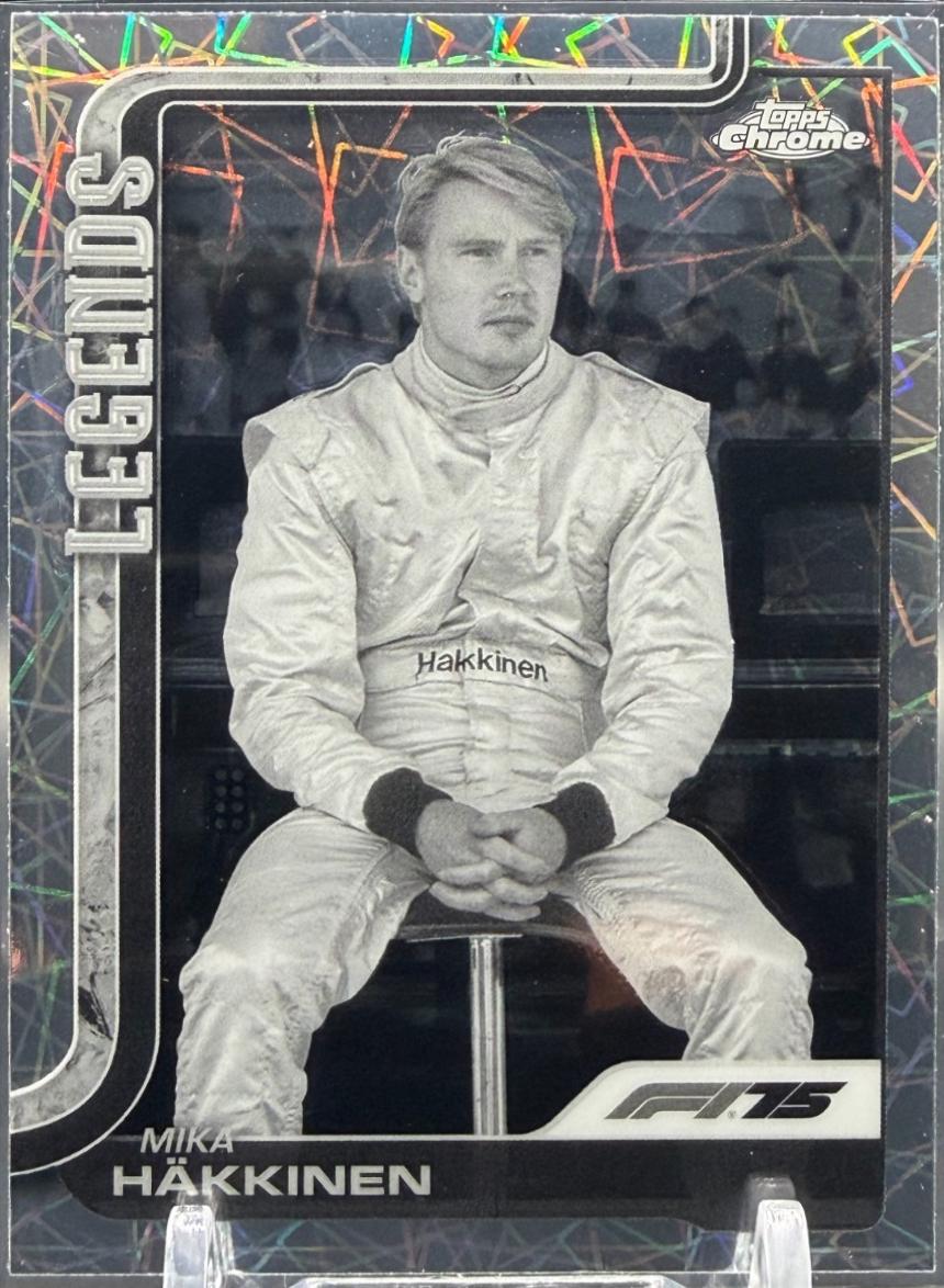 Mika Hakkinen [Black White Lazer Refractor] #159