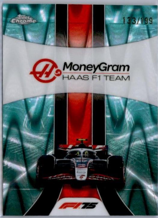 MoneyGram Haas F1 Team [Aqua Raywave Refractor] #180