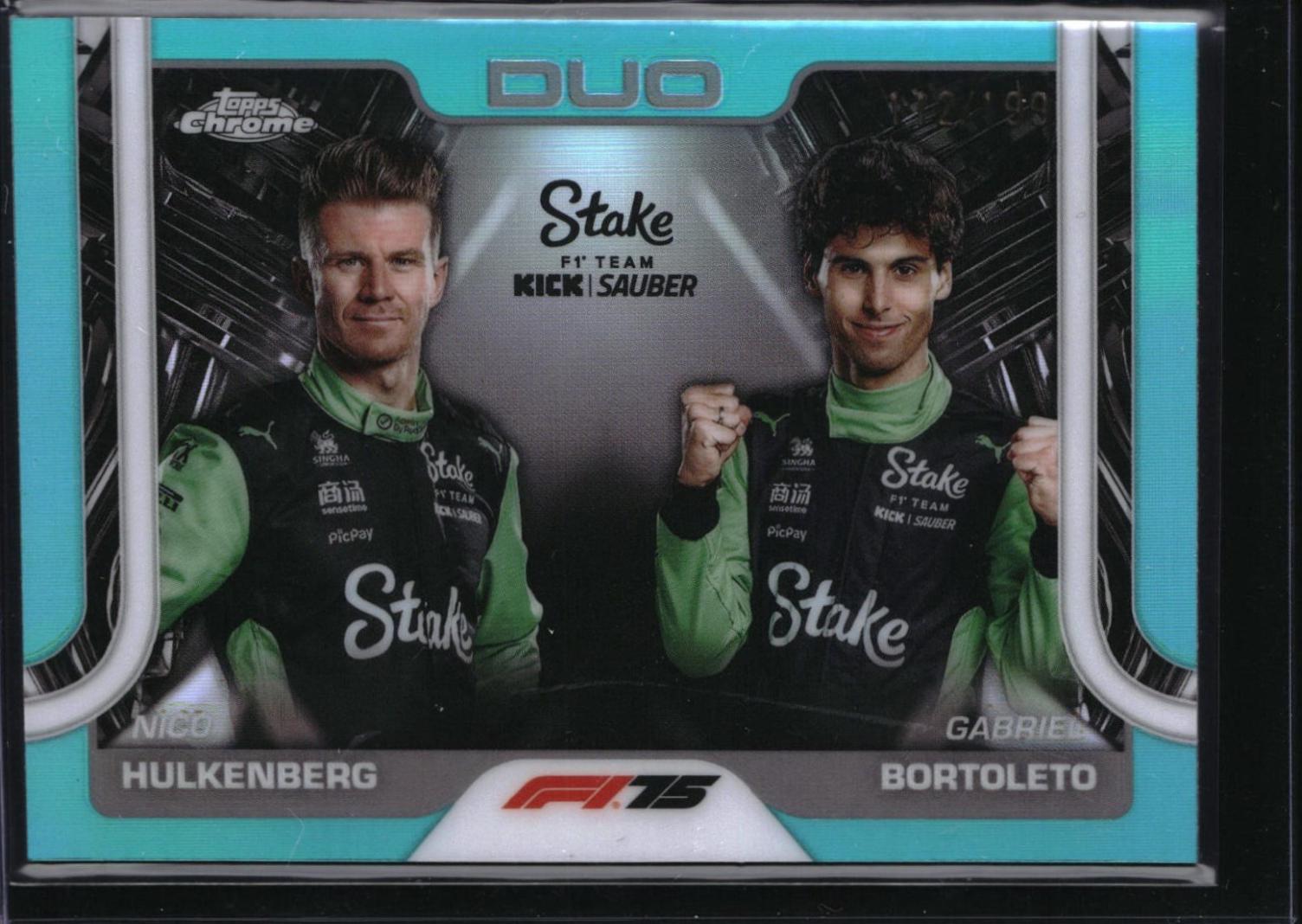 Nico Hulkenberg / Gabriel Bortoleto [Aqua Refractor] #173