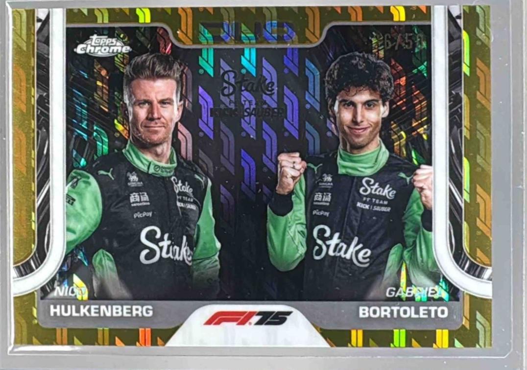 Nico Hulkenberg / Gabriel Bortoleto [Gold Refractor] #173