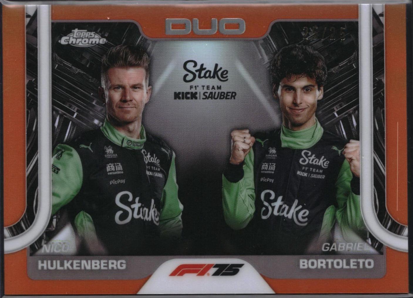 Nico Hulkenberg / Gabriel Bortoleto [Orange Refractor] #173