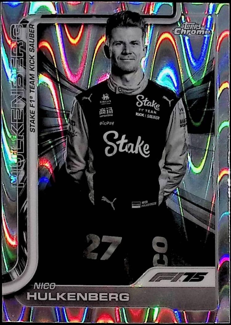 Nico Hulkenberg [Black White RayWave Refractor] #19