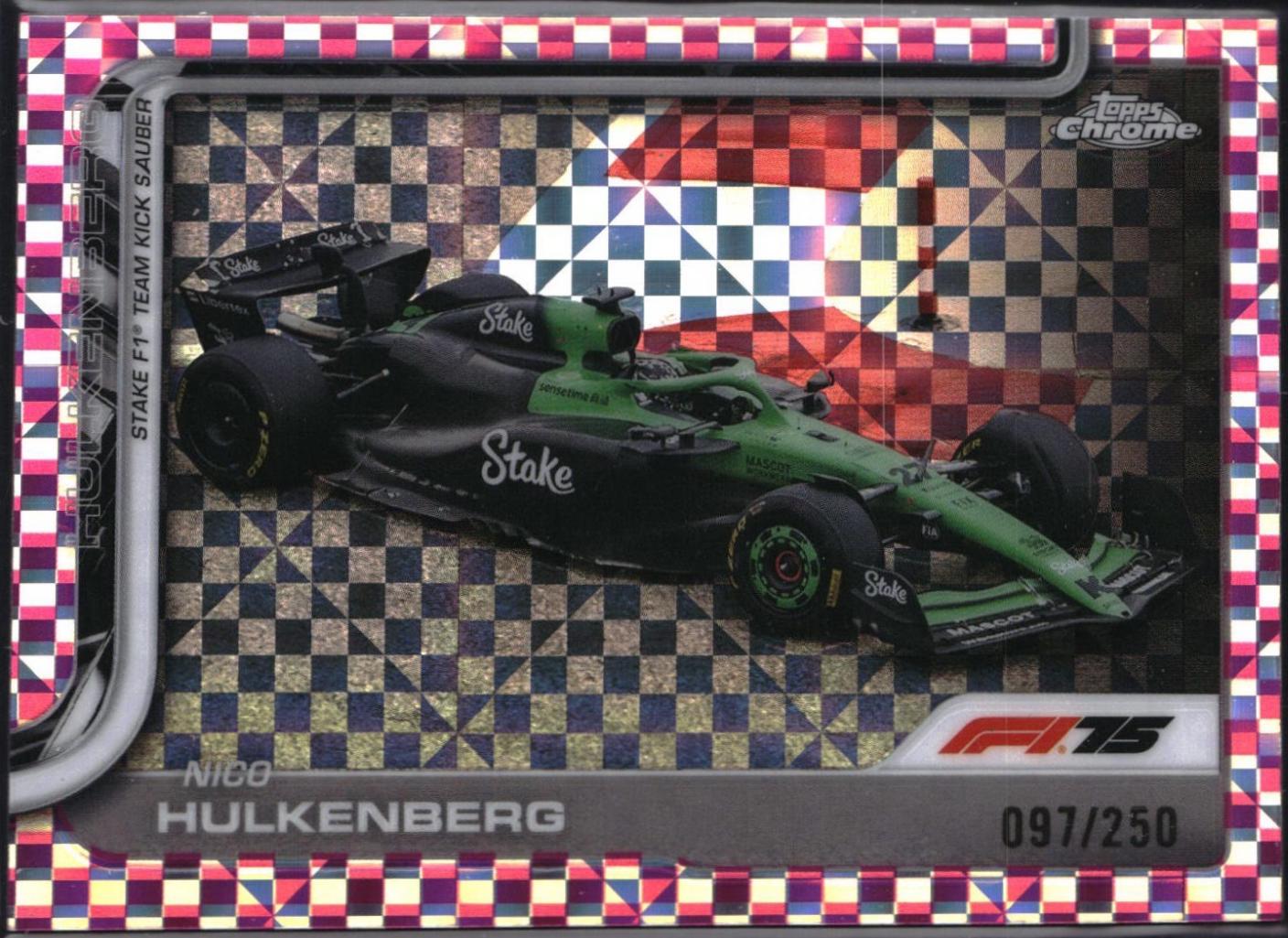 Nico Hulkenberg [Pink Checker Flag Refractor] #91