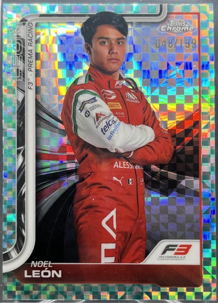 Noel Leon [Aqua Checker Flag Refractor] #43