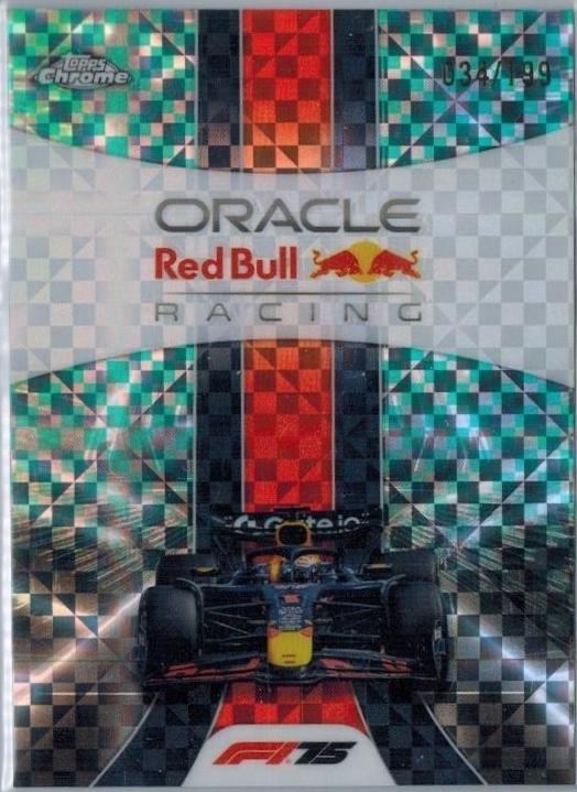 Oracle Red Bull Racing [Aqua Checker Flag Refractor] #174