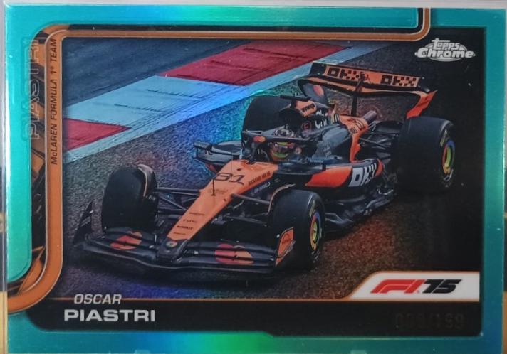 Oscar Piastri [Aqua Refractor] #78