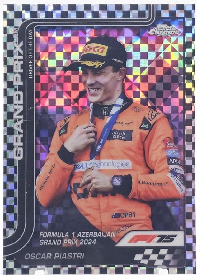 Oscar Piastri [Checker Flag Refractor] #138