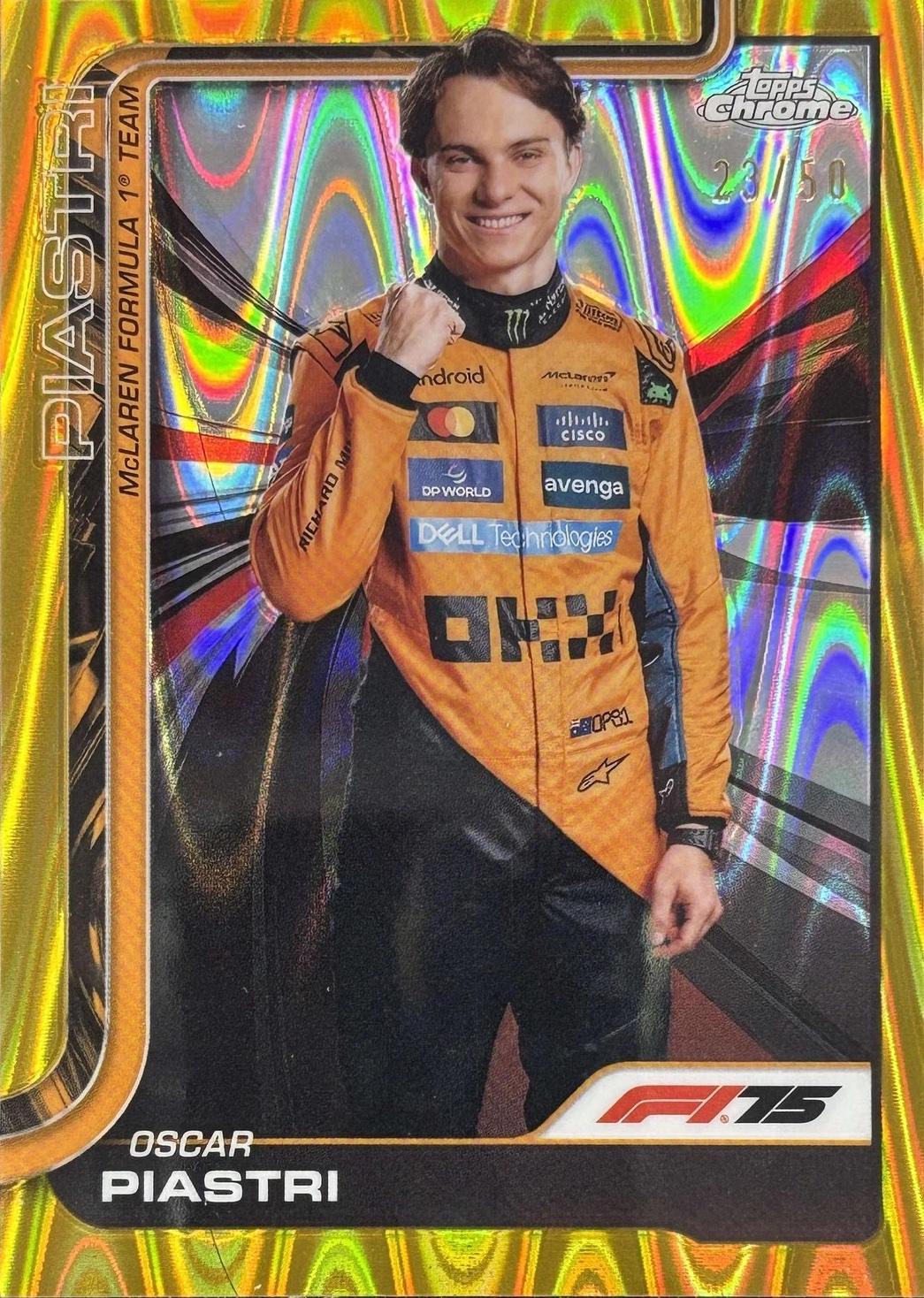 Oscar Piastri [Gold RayWave Refractor] #6