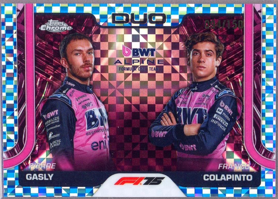 Pierre Gasly / Franco Colapinto [Blue Checker Flag Refractor] #171